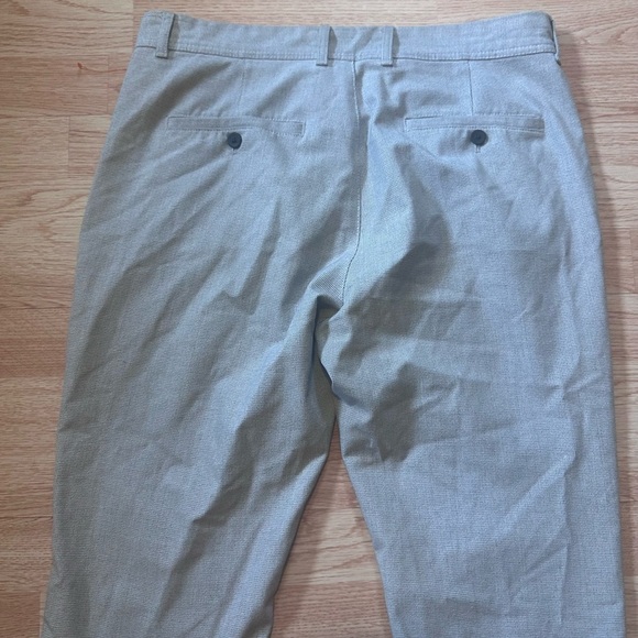 Zara Gray Cotton Blend Trousers with Modern Fit Size 32 - Picture 7 of 8